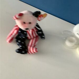 Ty Red, White, and Blue Stuffed Bear